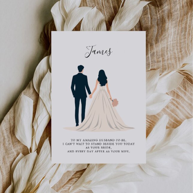 To My Groom on Our Wedding Day, To My Husband Card (To My Groom on Our Wedding Day, To My Husband Card)
