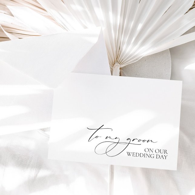 "To My Groom On Our Wedding Day" Wedding Day Card (Creator Uploaded)