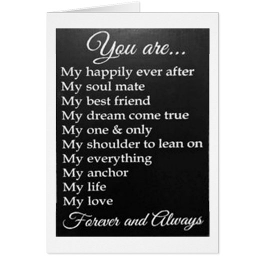 "TO MY HAPPILY EVER AFTER" HAPPY ANNIVERSARY (Front)