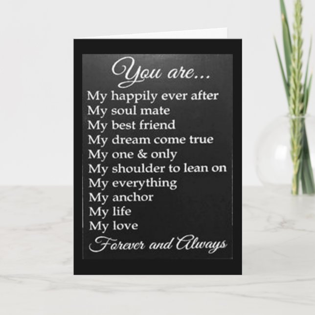 "TO MY HAPPILY EVER AFTER" & SPECIAL SOMEONE CARD (Front)