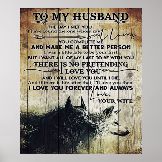 To my Husband | Beautiful Family Decor Gift (Front)