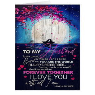 To My Husband Birthday Gift Letter To Husband Card