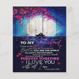To My Husband Birthday Gift   Letter To Husband Flyer