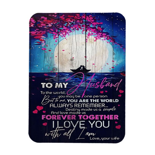 To My Husband Birthday Gift | Letter To Husband Magnet (Vertical)