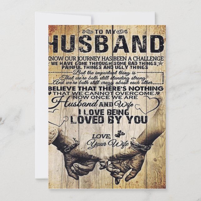 To My Husband | Birthday Gift To Husband | Holiday Card (Front)