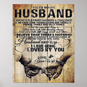 To My Husband Birthday Gift To Husband Poster