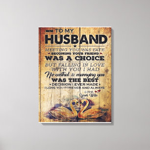 To my Husband Decor Anniversary Present