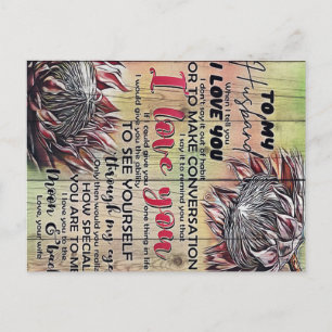 To My Husband Design  Family Decoration   Postcard