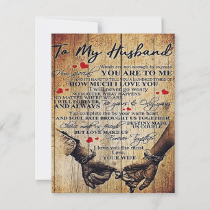 To My Husband Design Letter To Him Lovely Gift Invitation