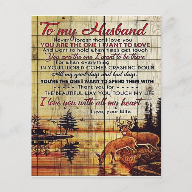To My Husband Design | Love Letter For Husband Flyer (Front)