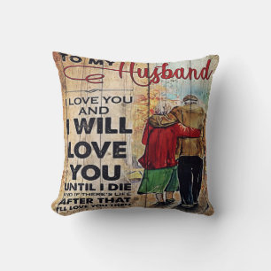To My Husband Design   Love Letter To Him   Throw Pillow