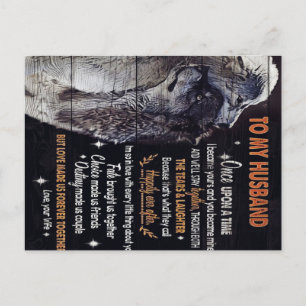 To My Husband Design Love Quotes To Husband Announcement Postcard