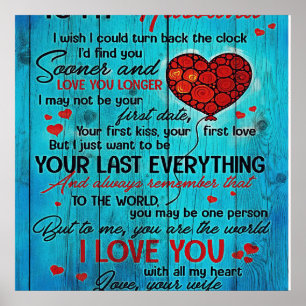 To My Husband Design   Love Quotes To Husband Poster