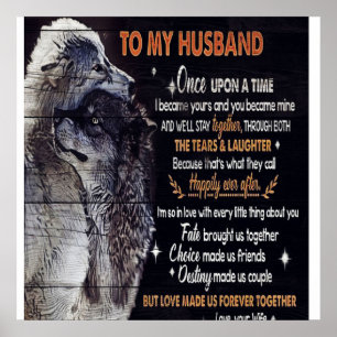 To My Husband Design Love Quotes To Husband Poster