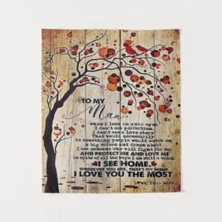 To My Husband Design, To My Husband Gift Tapestry