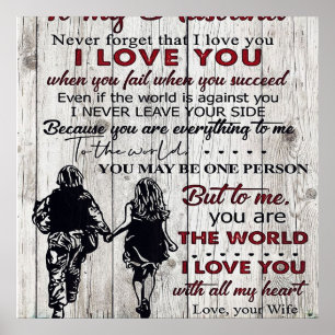 To my Husband Family Decoration To My Family