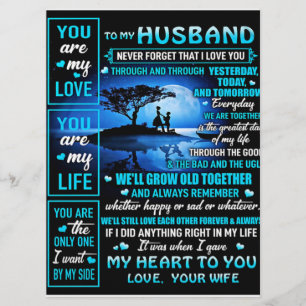 To My Husband Gift, Cute Husband Birthday Gift Menu