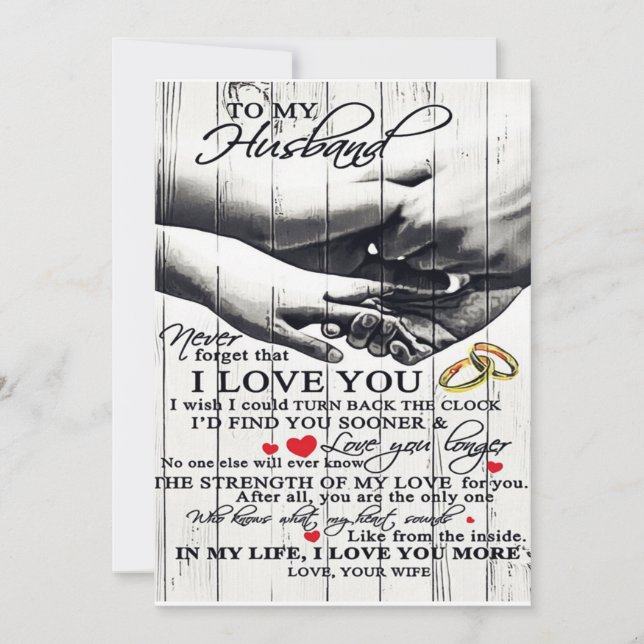 To My Husband Gift, Holiday Gift (Front)