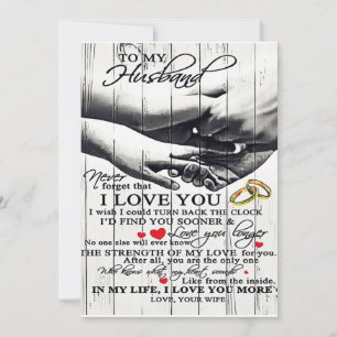 To My Husband Gift, Holiday Gift Card