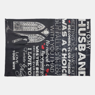 To My Husband Gift, Indoor Decor Kitchen Towel