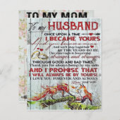 To My Husband Gift | Letter For Him | (Front/Back)