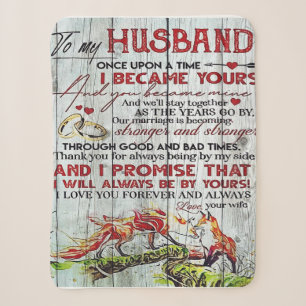 To My Husband Gift   Letter For Him   Sherpa Blanket