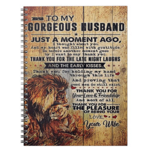 To My Husband Gift   Lovely Letter for Husband Notebook