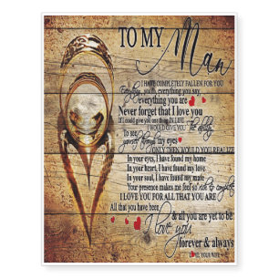 To My Husband Gift, New House Decor Temporary Tattoos