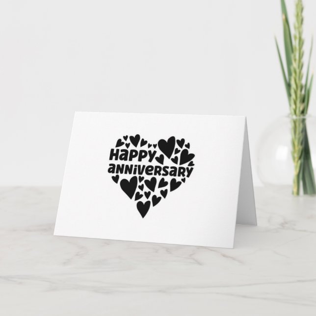 TO MY **HUSBAND** HAPPY ANNIVERSARY WITH LOVE CARD (Front)