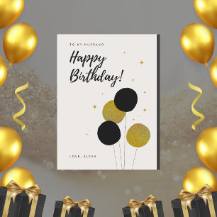 To My Husband, Happy Birthday  Card