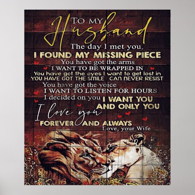 To my Husband | House Decoration Gift (Front)