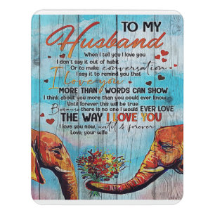 To my Husband House Decoration Gift Door Sign