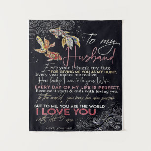 To My Husband Letter   Best Father's Day Present   Tapestry