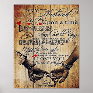 To My Husband Letter   Cute Present   Dad's Gift   Poster