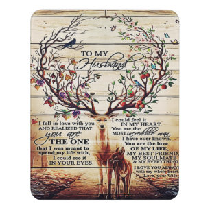 To My Husband Letter Decor Gift For Husband Door Sign