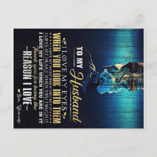 To My Husband   Love Quotes To Father   Announcement Postcard
