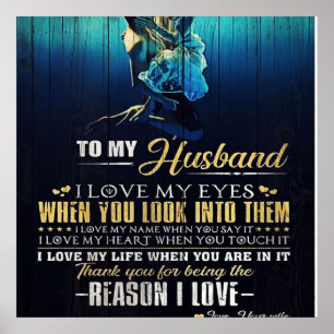 To My Husband Love Quotes To Father Poster