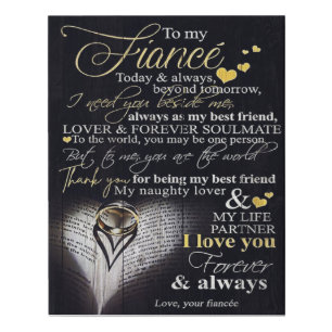 To My Husband Love Quotes To Husband Faux Canvas Print