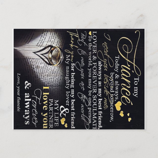 To My Husband | Love Quotes To Husband| Postcard (Front)