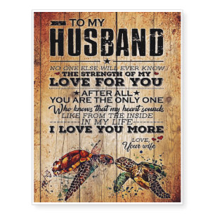 To My Husband Love Quotes To Husband Temporary Tattoos