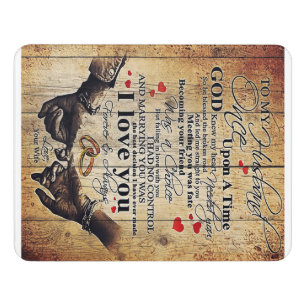 To my Husband Lovely Husband Gift Door Sign