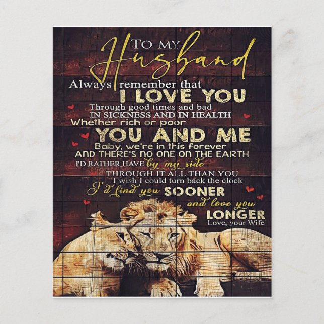 To My Husband | My Husband Gift | Letter For Him | Flyer (Front)