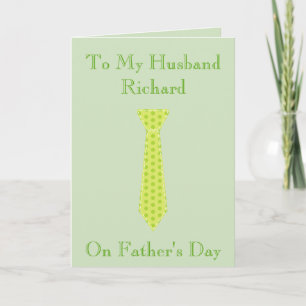 To my husband on Father's Day Card