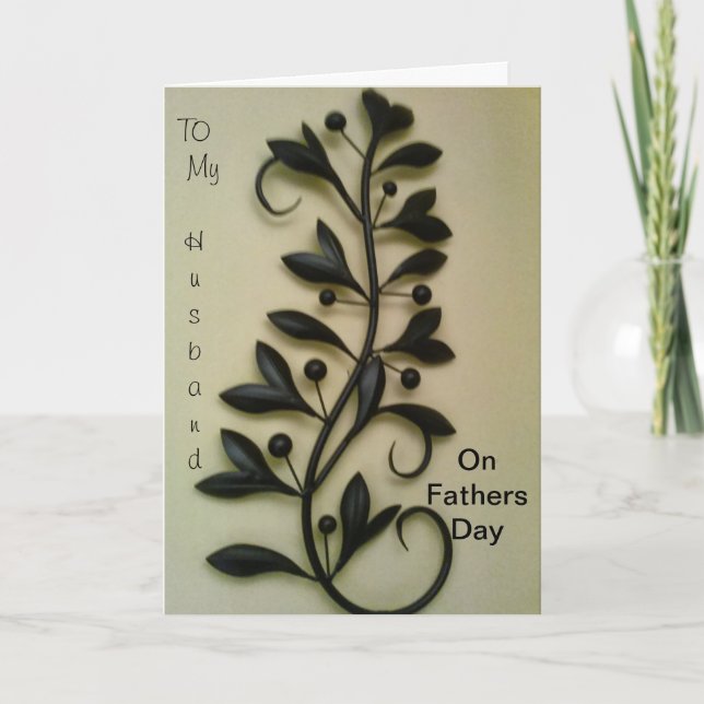 To My Husband on Father's Day Card (Front)