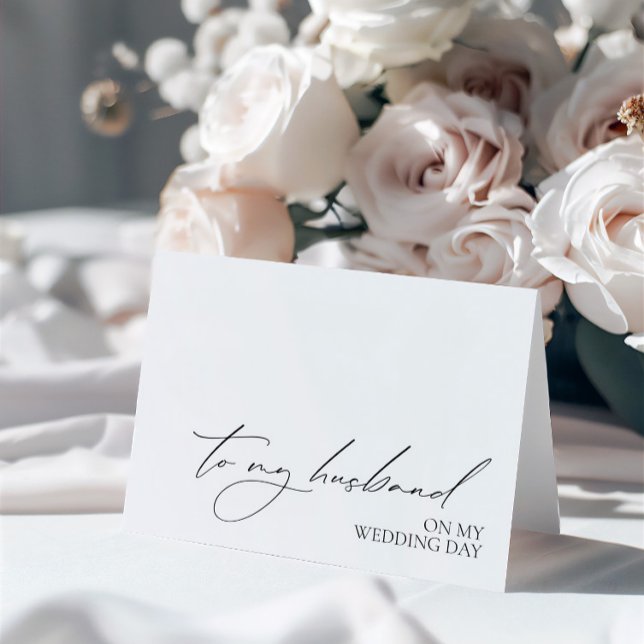 "To My Husband On My Wedding Day" Message Card ("To My Husband On My Wedding Day" Message Card)