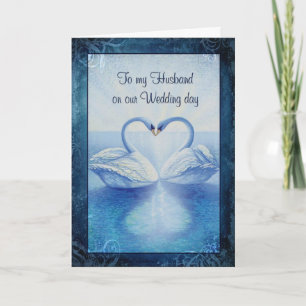 To my Husband on our Wedding day Card