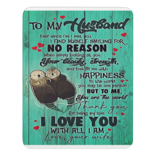 To my Husband Perfect Gift For Husband Door Sign
