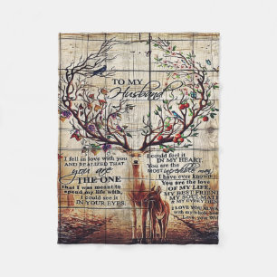 To my Husband Perfect Gift For Husband Fleece Blanket