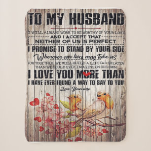 To My Husband Present Cute Slogan Gift Sherpa Blanket