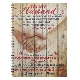 To My Husband Present New Apartment Decor Notebook